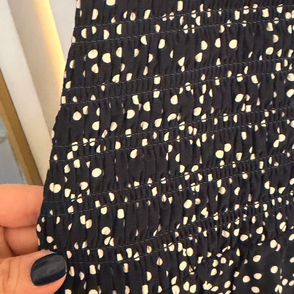 Madewell Black and White Speckled Midi Dress - Picture 4 of 8